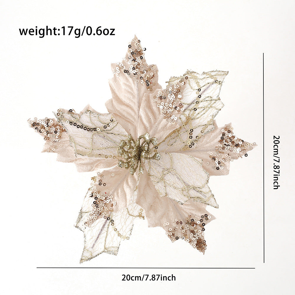 Christmas Flower Artificial Flower Holiday Scene Decoration Props