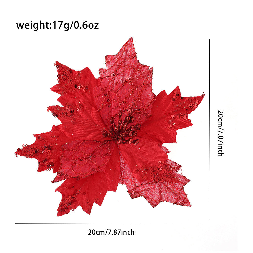Christmas Flower Artificial Flower Holiday Scene Decoration Props